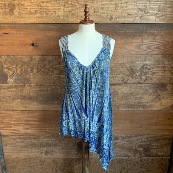 Free People Tops - NWOT Free People Blue Tank Top